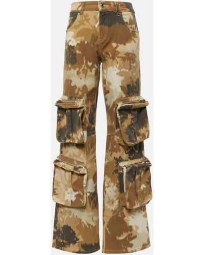 Blumarine Camouflage Cargo Pants - Natural