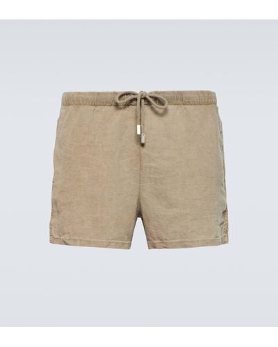 Vilebrequin Linen Bermuda Shorts - Natural