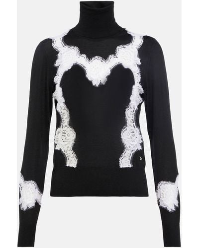 Dolce & Gabbana Cashmere-blend Turtleneck Sweater - Black