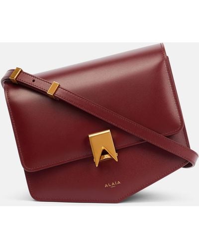 Alaïa Le Papa Leather Shoulder Bag - Red