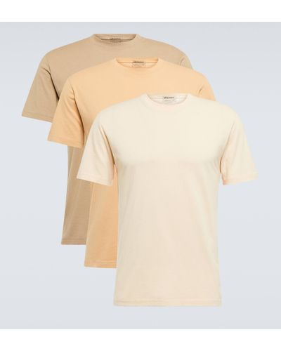 Maison Margiela Cotton Jersey Crewneck T-shirt - Natural