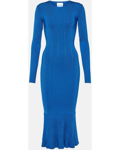Galvan London Atalanta Midi Dress - Blue