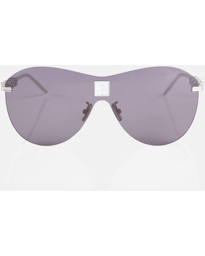 Givenchy 4gem Mask Sunglasses - Purple