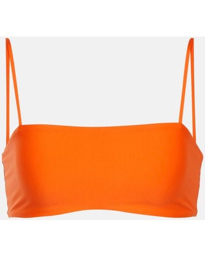 Loro Piana Bandeau Bikini Top - Orange