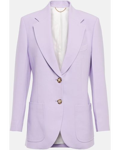Victoria Beckham Single-breasted Blazer - Purple