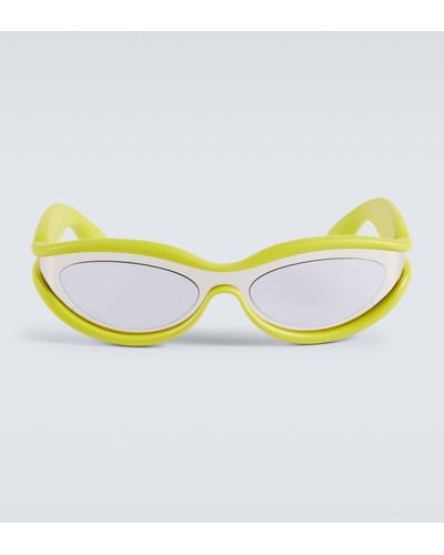Bottega Veneta Hem Cat-eye Sunglasses - Yellow