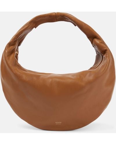 Khaite Olivia Medium Leather Shoulder Bag - Brown