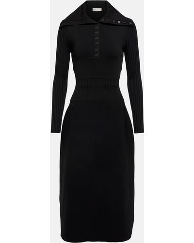 Tory Burch Knit Midi Dress - Black