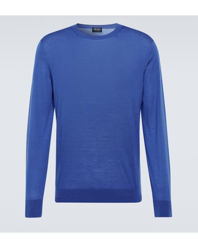 Zegna Wool Sweater - Blue