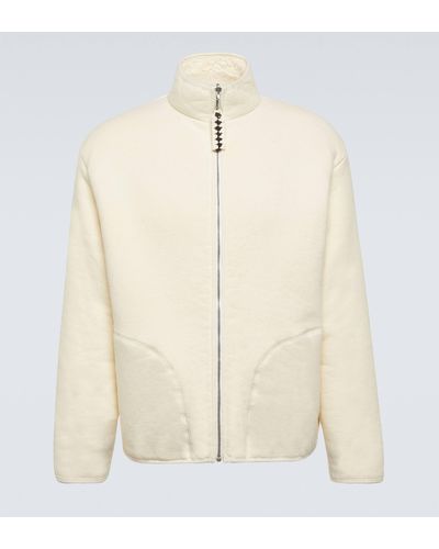 Jil Sander Cotton Fleece Jacket - Natural
