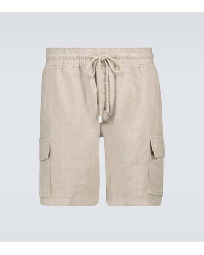 Vilebrequin Baie Cargo Linen Shorts - Natural