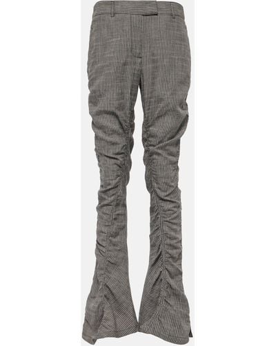 Acne Studios Paija Printed Flared Pants - Grey