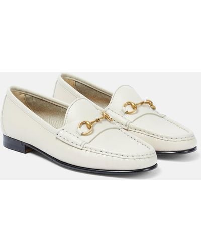 Gucci Horsebit 1953 Leather Loafers - Natural