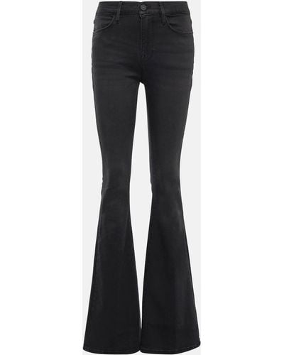 FRAME Le High Mid-rise Flared Jeans - Blue