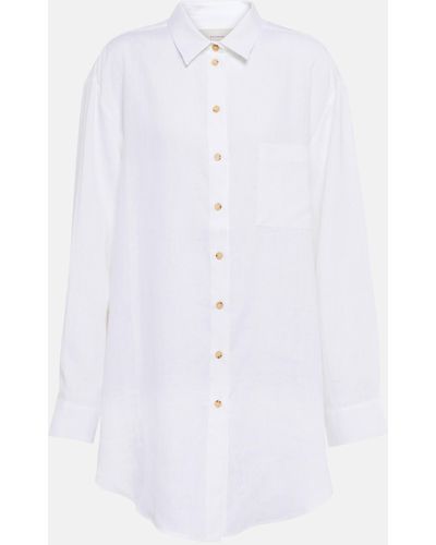 Asceno Formentera Linen Shirt - White