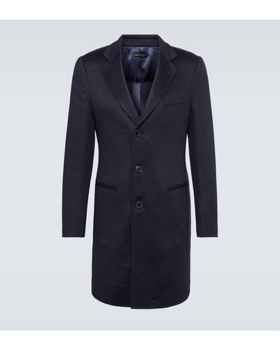 Giorgio Armani Cashmere Coat - Blue