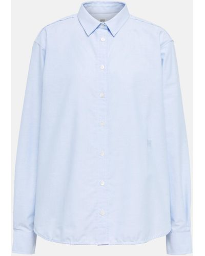 Totême Cotton Poplin Shirt - Blue