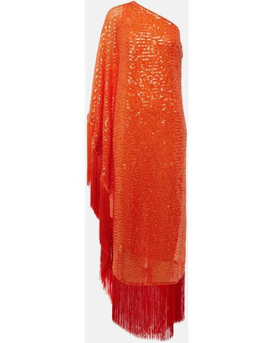 ‎Taller Marmo Spritz Disco Sequined Maxi Dress - Red
