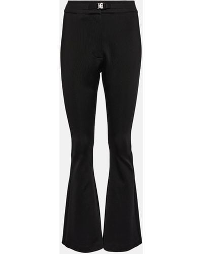 Givenchy 4g Jersey Flared Pants - Black