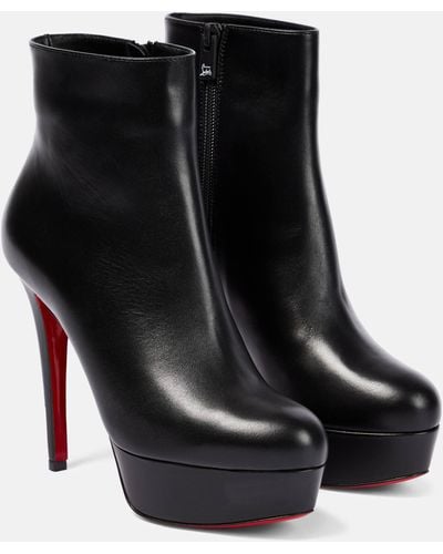 Christian Louboutin Bianca Leather Ankle Boots - Black