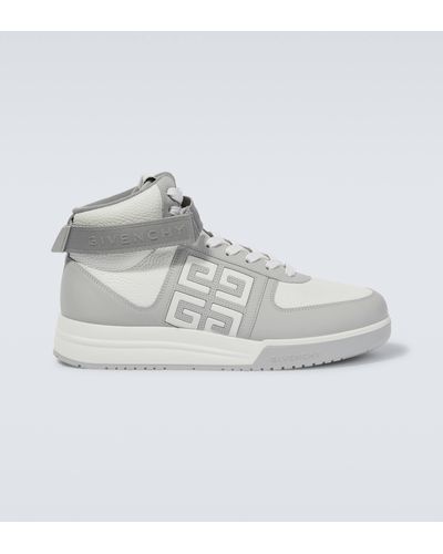Givenchy G4 High-top Leather Sneakers - Grey