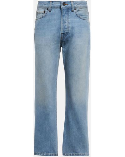 The Row Lesley Cropped Denim Jeans - Blue