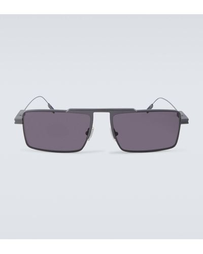 Zegna Rectangular Sunglasses - Grey