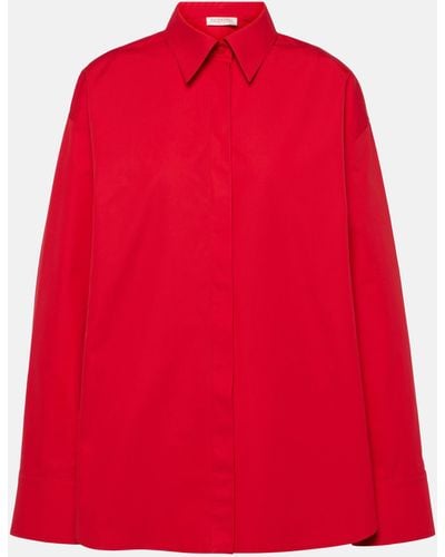 Valentino Cotton Poplin Shirt - Red