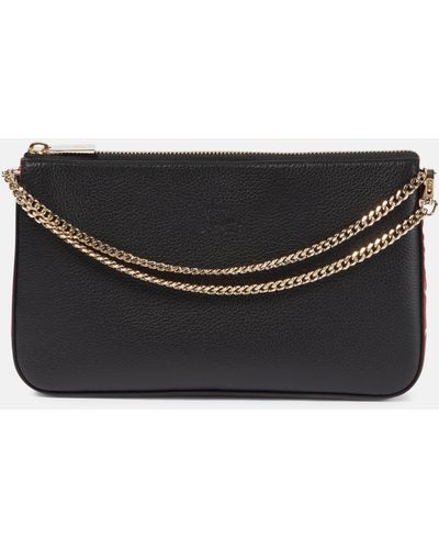 Christian Louboutin Loubila Leather Clutch - Black