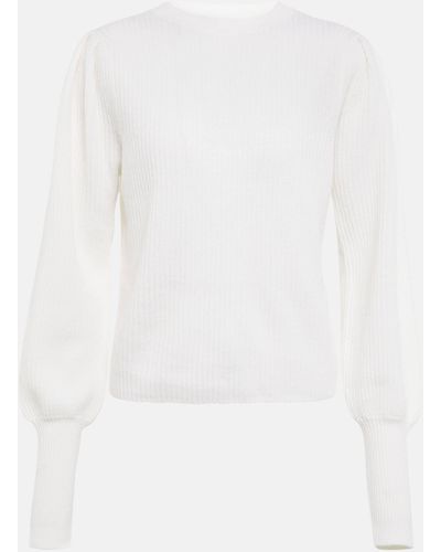 Jardin Des Orangers Ribbed-knit Cashmere Sweater - White