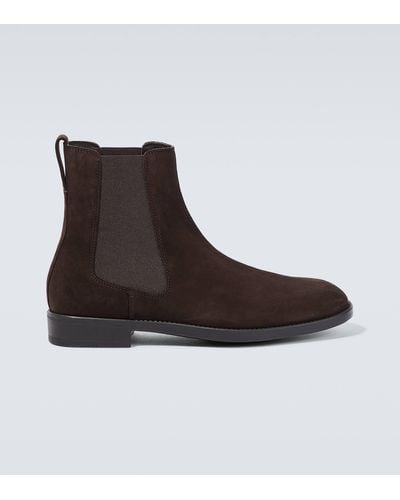Tom Ford Suede Chelsea Boots - Brown