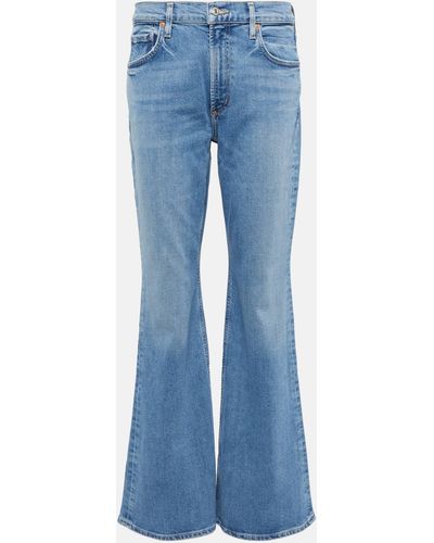 Citizens of Humanity Isola Mid-rise Flared Jeans - Blue