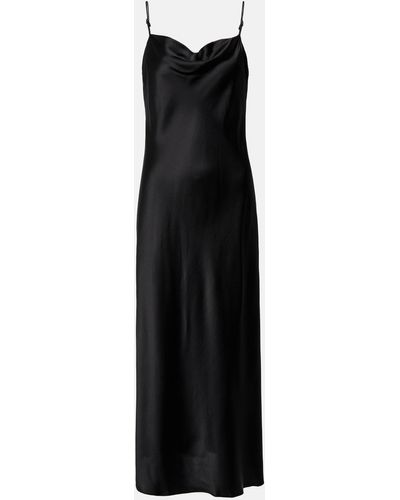 Dorothee Schumacher Slip Silk-blend Midi Dress - Black