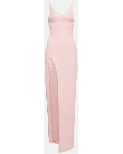 David Koma Side-slit Maxi Dress - Pink