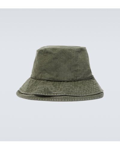 Sacai Denim Bucket Hat - Green