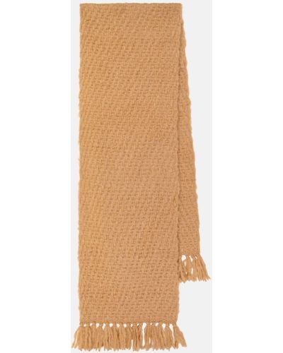Loro Piana Fringed Cashmere And Silk Scarf - Natural