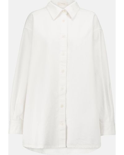 The Row Frannie Denim Shirt - White