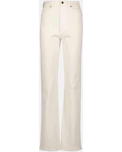 Khaite Danielle High-rise Straight Jeans - White