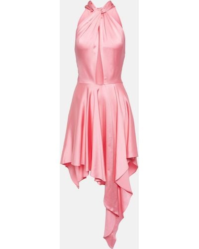 Stella McCartney Cutout Asymmetric Halterneck Dress - Pink