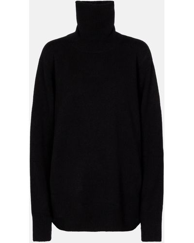 The Row Stepny Wool And Cashmere Turtleneck Sweater - Black