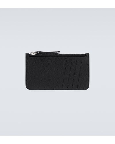 Maison Margiela Zipped Leather Cardholder - Black