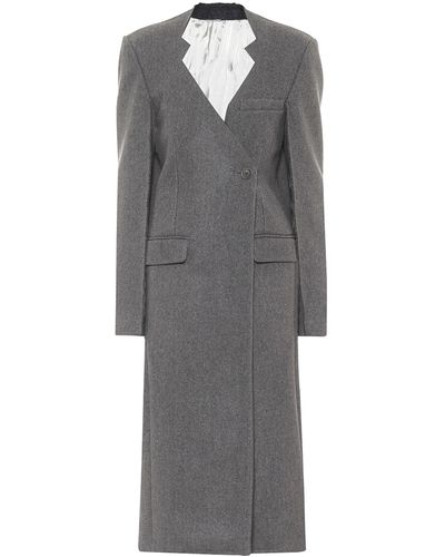 Peter Do Virgin Wool Coat - Grey