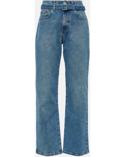 Proenza Schouler Ellsworth Mid-rise Straight Jeans - Blue