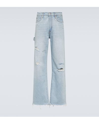 ERL Stay Loose Low-rise Jeans - Blue