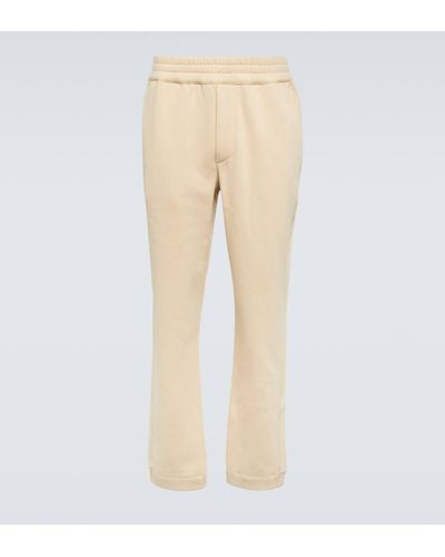 Zegna Cotton And Cashmere Sweatpants - Natural