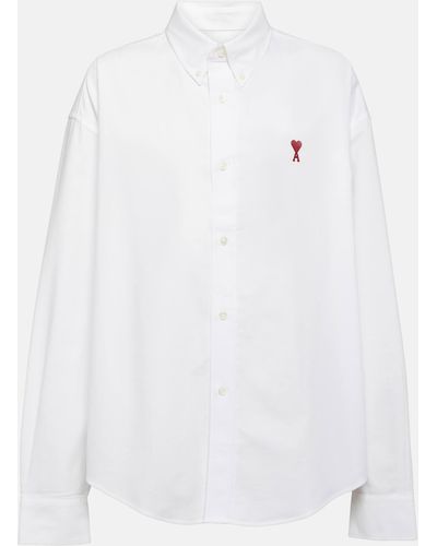 Ami Paris Oversized Cotton Shirt - White