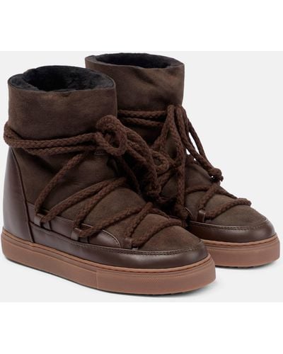 Inuikii Shearling-lined Snow Ankle Boots - Brown