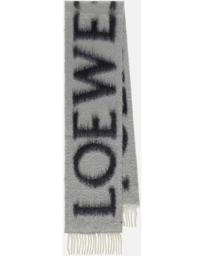 Loewe Anagram Scarf - Grey
