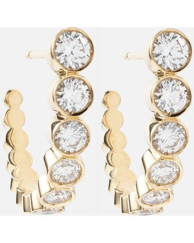 Sophie Bille Brahe Boucle Ensemble 18kt Gold Earrings With Diamonds - Metallic
