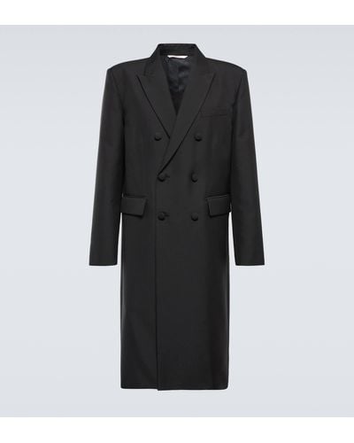 Valentino Double-breasted Coat - Black